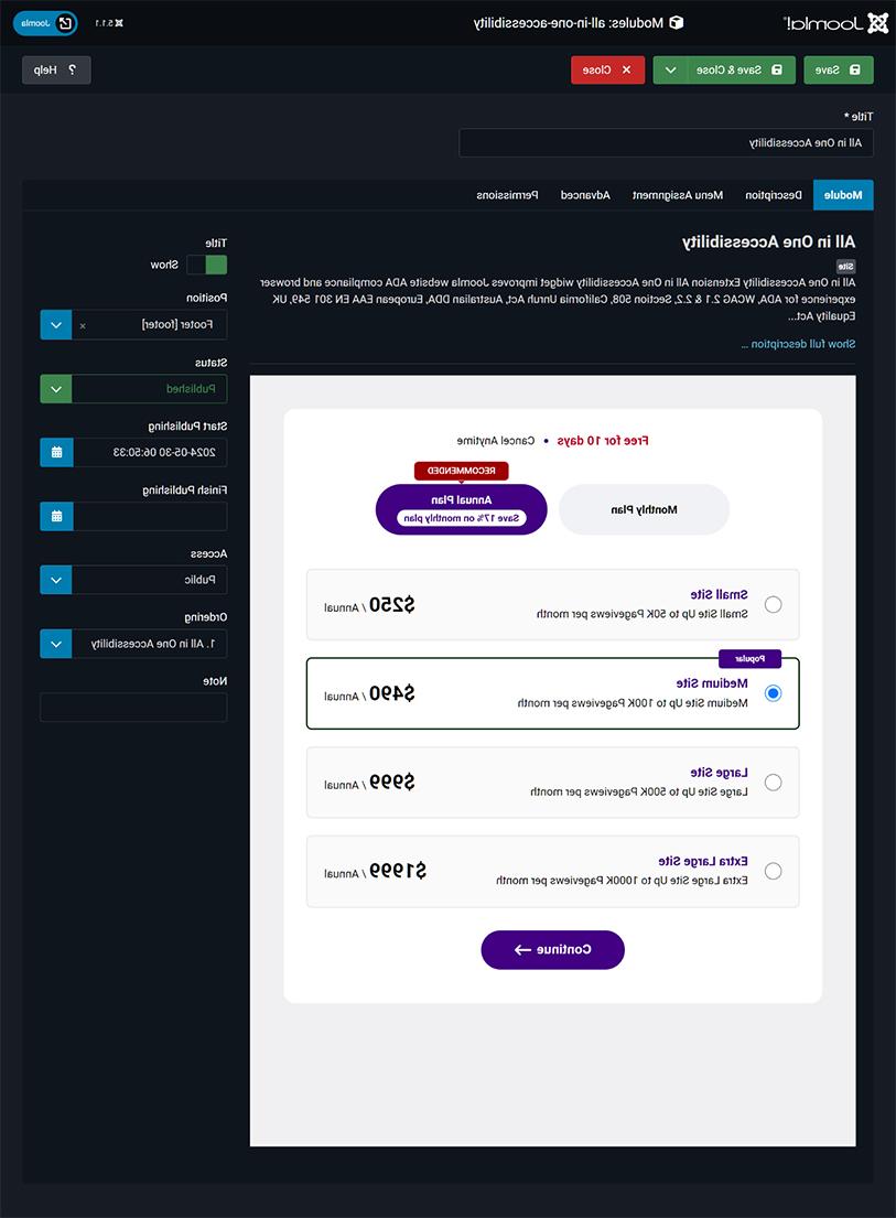 joomla ada web accessibility